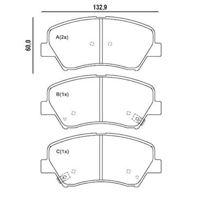 Imagem de Kit Pastilha Freio Elantra I30 Santa Fé 2012 a 2021 Dianteira Mando Syl 5264