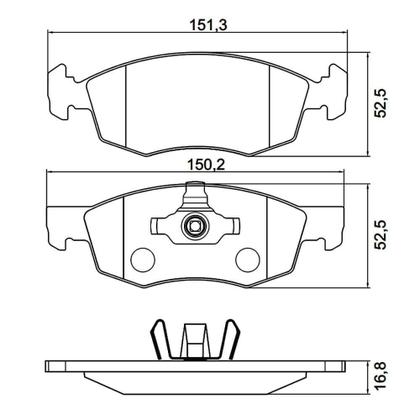 Imagem de Kit Pastilha Freio Fiat Argo 2018 a 2019 Dianteiro Teves Cobreq
