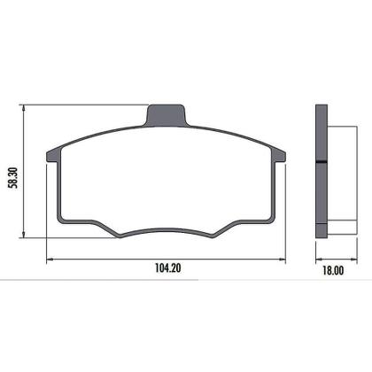 Imagem de Kit Pastilha Freio Fiat Uno 84 a 96 Dianteira Varga Lonaflex