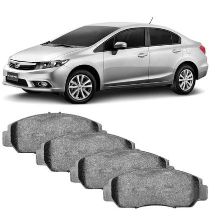Imagem de Kit Pastilha Freio Honda Civic 2012 a 2016 Dianteira