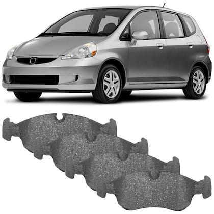 Imagem de Kit Pastilha Freio Honda Fit 2004 a 2008 Dianteira Teves TRW RCPT08090
