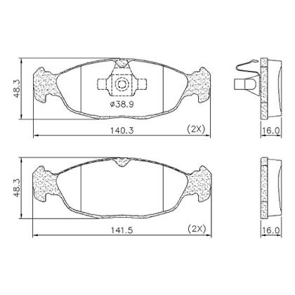 Imagem de Kit Pastilha Freio Montana Prisma Corsa 2007 a 2021 Dianteira Teves Frasle PD82