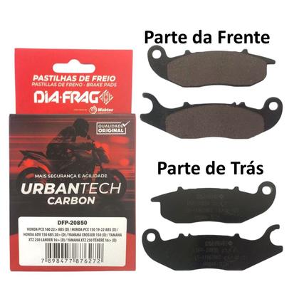 Imagem de Kit Pastilha Freio Nxr Bros 160 2025, Xre 190 2025 Freio Abs