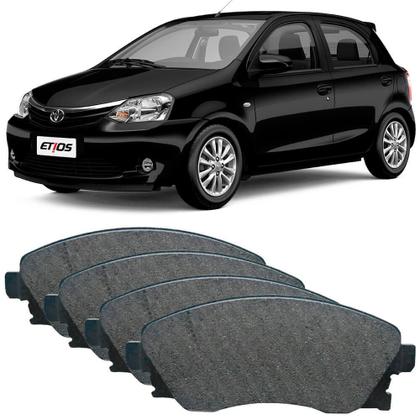 Imagem de Kit Pastilha Freio Toyota Etios 2013 a 2018 Dianteira Frasle