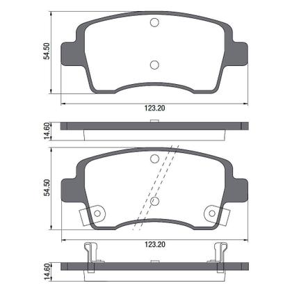 Imagem de Kit Pastilha Freio Toyota Etios 2013 a 2018 Dianteira Frasle