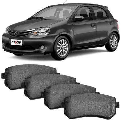 Imagem de Kit Pastilha Freio Toyota Etios Yaris 2013 a 2019 Dianteira Akebono Syl 4380