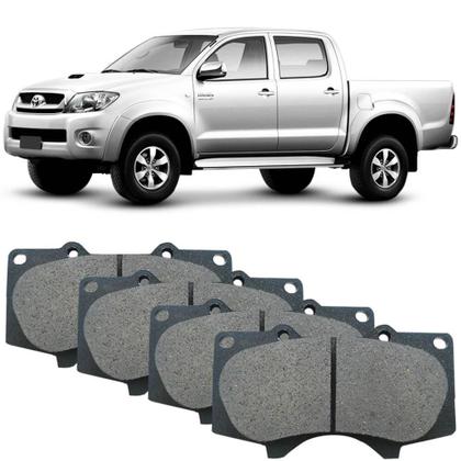 Imagem de Kit Pastilha Freio Toyota Hilux 2008 a 2012 Dianteira Advics Frasle