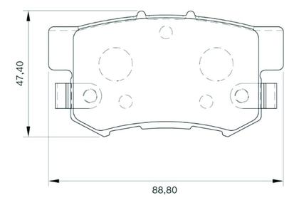 Imagem de Kit Pastilha Freio Traseira Original Bosch Honda Civic 07/..