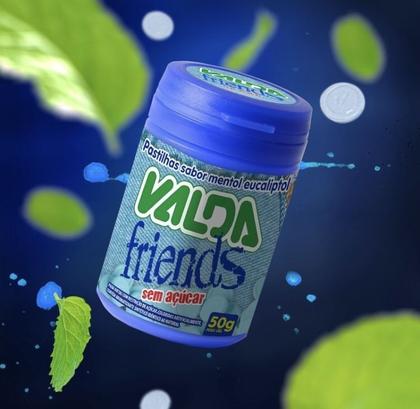 Imagem de Kit Pastilha Valda Friends Mentol Eucalipto 6 Potes de 50g