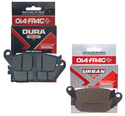 Imagem de Kit pastilhas de freio diafrag cb 250f twister 2016-2018 (com/sem abs)/cb 300f twister abs 2023-2024 dfp40821 dfp20888