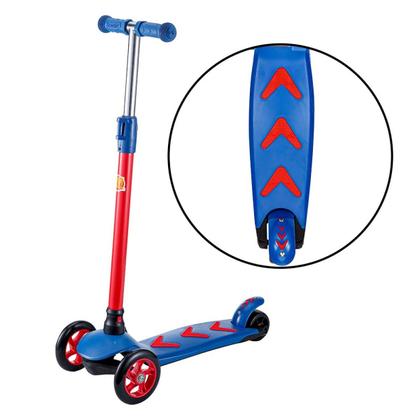 Imagem de Kit Patinete Menino Seta Radical Ajustável Azul e Capacete