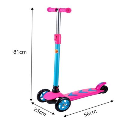 Imagem de Kit Patinete Rosa Menina Seta Radical Ajustável e Capacete