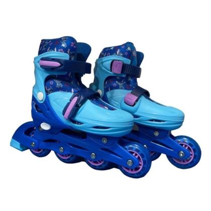 Imagem de Kit Patins 2 Em 1 Disney Stitch Bbr Toys  