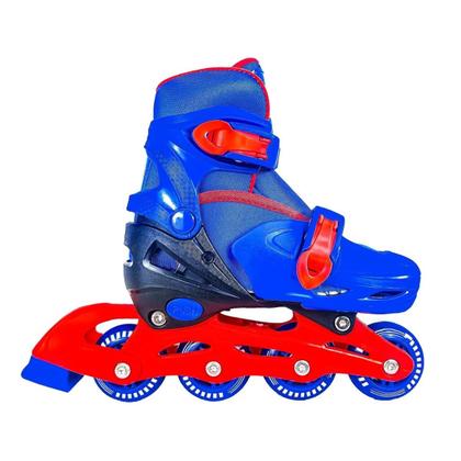 Imagem de Kit Patins Infantil Ajustável 3 em 1 Proteção Acessórios Freio Capacete Dia das Crianças Aniversário Menino Menina Férias Passeios Viagens