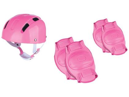 Imagem de Kit Patins Infantil in Line Fênix Rosa