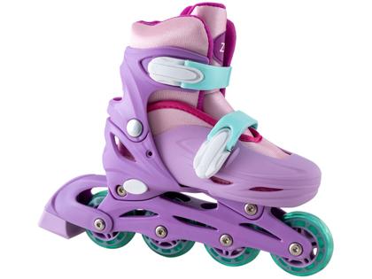 Imagem de Kit Patins Infantil In Line Zippy Toys Rosa