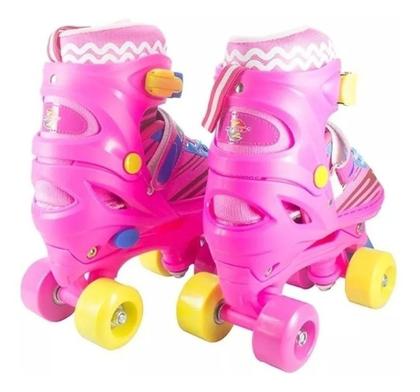 Imagem de Kit Patins Roller Proteção Completo Turma  Aventura Unitoys