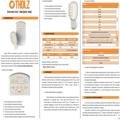 Imagem de KIT PDX1410n 12 LED PREMIUM INOX 316 10W RGB Piscina Tholz