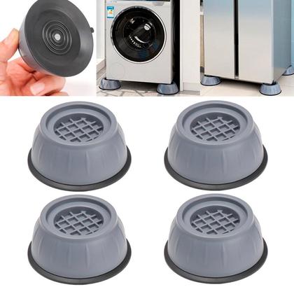Imagem de Kit Pé Ajustável Para Máquina Lava Roupa Secadora Geladeira