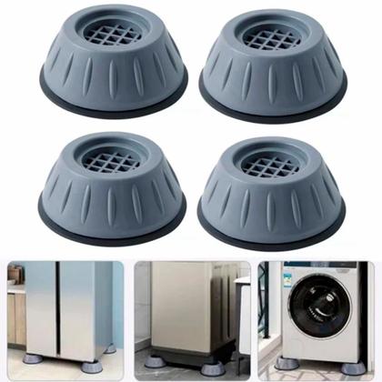 Imagem de Kit Pé Ajustável Para Máquina Lava Roupa Secadora Geladeira