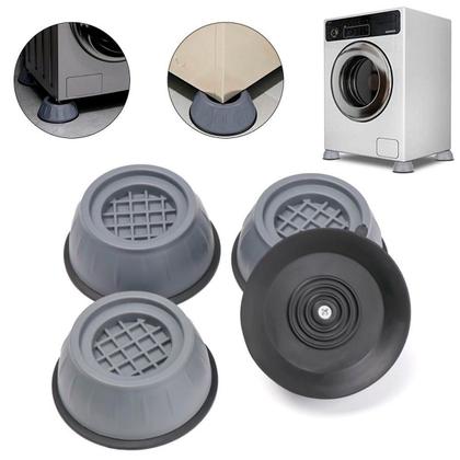 Imagem de Kit Pé Ajustável Para Máquina Lava Roupa Secadora Geladeira