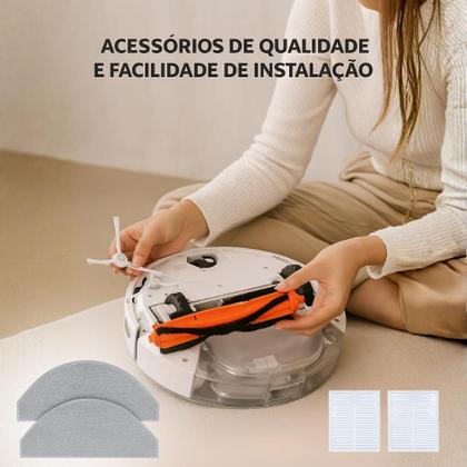 Stofzak, dweildoek, filter, vervangende patibel for Xiaomi MIJIA Omni 1s B116 patibel for Dream S10 S10 Pro (Color : 12PCS