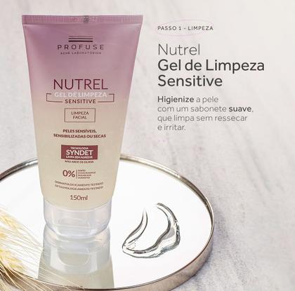 Imagem de Kit pele Sensível Profuse Nutrel Gel de Limpeza e Hidratante