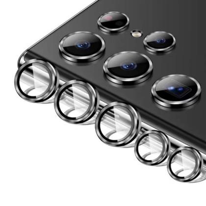 Imagem de Kit Película Lente Câmera Lisa Ou Pedrinhas Brilho Compatível Com Samsung Galaxy S22 S23 S24 S25 Fe Plus Ultra
