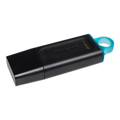 Imagem de Kit Pen Drive 64GB Kingston DataTraveler Exodia, USB 3.2, Preto e Azul - DTX/64GB