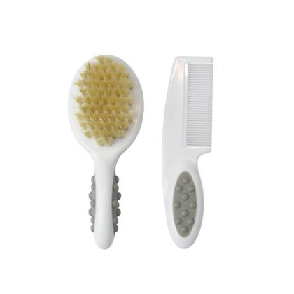 Imagem de Kit Pente e Escova Cerdas Naturais Para Bebê Clingo