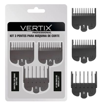 Imagem de Kit Pentes de Altura 3 Peças Ref 3169  Vertix