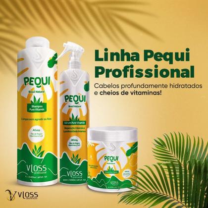 Imagem de Kit Pequi Shampoo E Máscara, Tratamento De Brilho E Nutrição