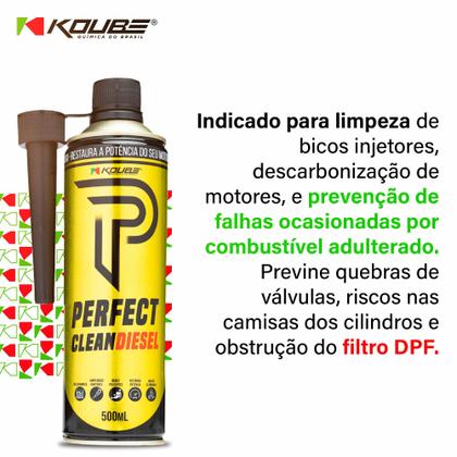 Imagem de Kit Perfect Clean Diesel 500ml Limpa Bicos KOUBE (4 UND)