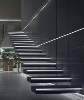 Imagem de Kit Perfil 1 Metro De Embutir Difusor Fumê C/ Fita Branco Quente E Fonte