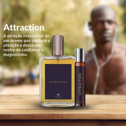 Imagem de Kit Perfume Attraction 100ml Masculino + Spray Portátil 10ml