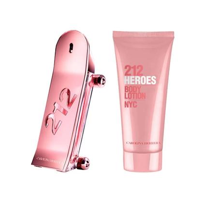 Imagem de Kit Perfume Feminino 212 Heroes For Her de Carolina Herrera EDP 80ml + Body Lotion 100ml