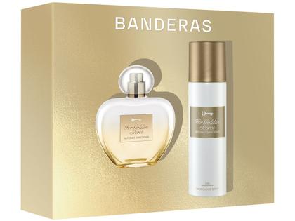 Imagem de Kit Perfume Feminino Antonio Banderas Her Golden Secret Eau de Toillete 150ml + 1 Desodorante 80ml