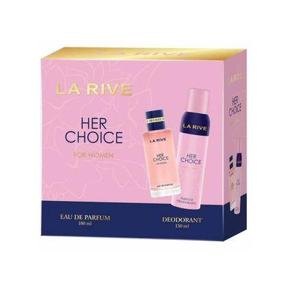 Imagem de Kit Perfume Feminino Her Choice de La Rive EDP 100ml + Desodorante 150ml
