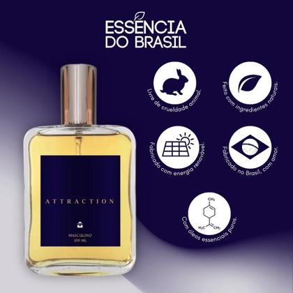 Imagem de Kit Perfume Masculino Attraction 100Ml + Dark Code 50Ml