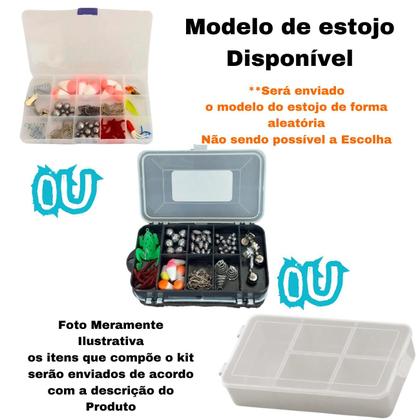 Imagem de Kit pesca completo 1 Vara + 1 Molinete + 1 Estojo + Itens