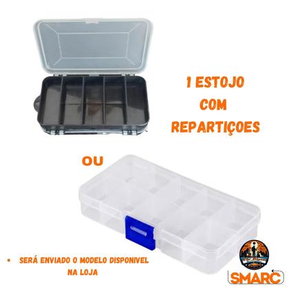 Imagem de Kit Pesca Completo 3 Varas 3 Molinetes com Linha Maleta mais Estojo com Acessórios