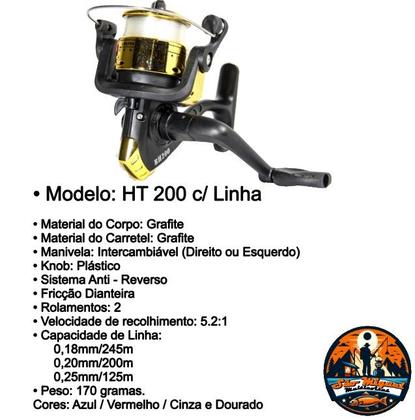 Imagem de Kit Pesca Completo com Vara Molinete Maleta com Acessórios e Alicate Pega Peixe