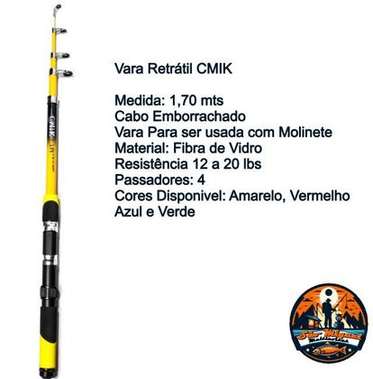 Imagem de Kit Pesca Completo com Vara Molinete Maleta com Acessórios e Alicate Pega Peixe