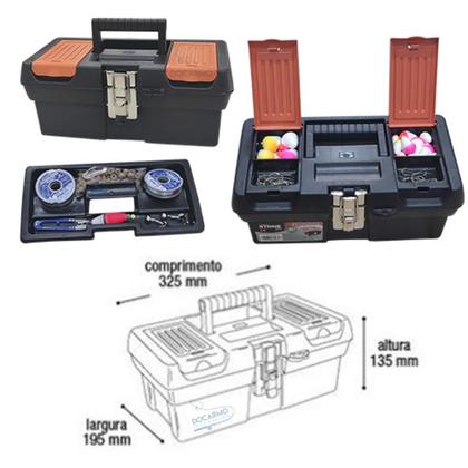 Imagem de Kit Pesca Completo Tralha de Pesca 145 pçs Maleta Estojo