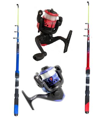 Imagem de Kit Pesca Completo Vara 1,70 Mts +Molinete Com Linha + Itens