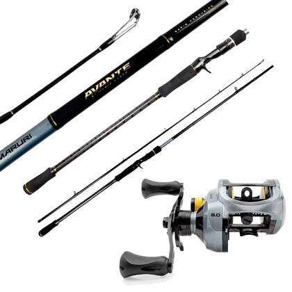 Imagem de Kit Pesca Denis Garbo Carretilha Avante BG + Vara Avante 902H 2,70m 30-60lb