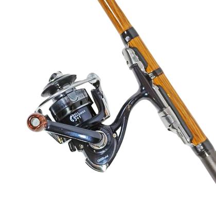 Imagem de Kit Pesca Leve Way Fishing Molinete CROSS mini + Vara Telescópica PANDA 1,80m