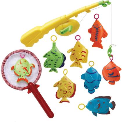 Imagem de Kit Pescaria Completa Pega Peixe Brinquedo - Art Brink