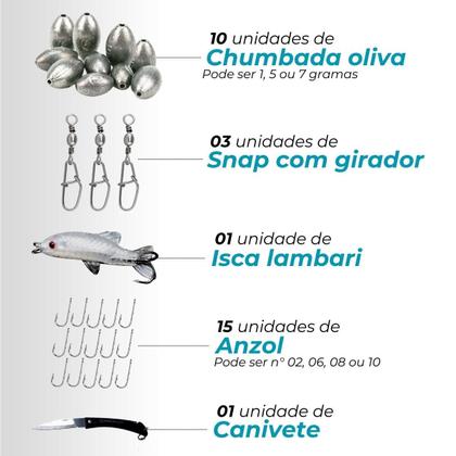Imagem de Kit Pescaria Completo 4 Varas Com Molinete + Acessórios
