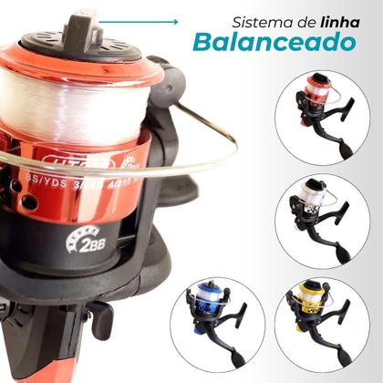 Imagem de Kit Pescaria Completo 4 Varas Com Molinete + Acessórios